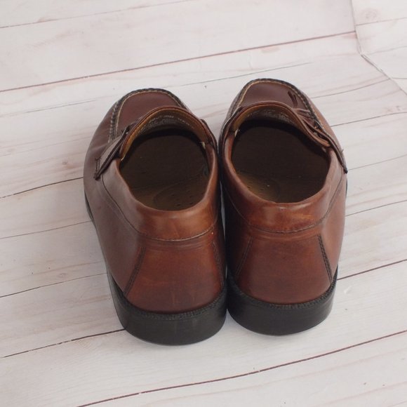 BASS FLEX‎ ADAMS KILTIE TASSEL LOAFER SIZE 10 BROWN - Picture 5 of 9